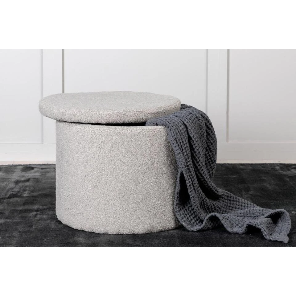 Svea - Blaze Poef - Teddy - Grijs 2 Svea - Blaze Poef - Teddy - Grijs - Afbeelding 2