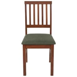 ORONO - Eetkamerstoel Set Van 2 - Donkergroen - Hout -VIDAXL Winkel e8f8b3edb5a44eaf8f49a6db5dacb48d