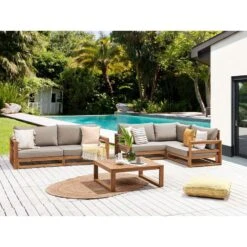 TIMOR II - Tuinset Voor 4 - Lichthout - Gecertificeerd Acaciahout -VIDAXL Winkel e9e009ac3e164cc8815cfdd4aefdba70