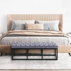 CLP 2-zits Bankje Polson 120 Cm - Grijs -VIDAXL Winkel e9ee353c82c6425aaa5ea6ef496402d7