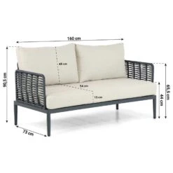 Stoel En Bank Loungeset 5 Personen Aluminium/wicker Grijs Coco Ibiza -VIDAXL Winkel ea61f494157b4387804b16ddd3ed8fc1