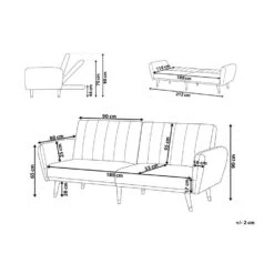 VIMMERBY - Slaapbank - Beige - Polyester -VIDAXL Winkel eaa44e8d87b74127840fd4dc9ecfa9d1