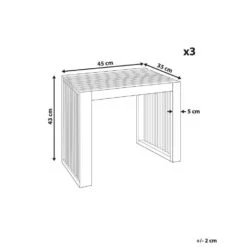 BELLANO - Tuinkrukjes Set Van 3 - Lichthout - Acaciahout 14 BELLANO - Tuinkrukjes Set Van 3 - Lichthout - Acaciahout -VIDAXL Winkel eaee761c5a264907a7fcd7235e6513c2