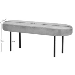 Metalen Bank Met Zwarte Fluwelen Bekleding -VIDAXL Winkel eb09df5e65894ec5b2c6a6d886248de7