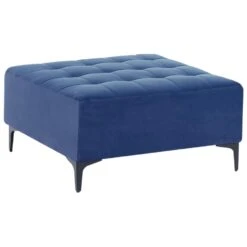 ABERDEEN - Ottomaan - Blauw - Fluweel -VIDAXL Winkel eb0e47eb86bf47f3bc9696568bbb0636