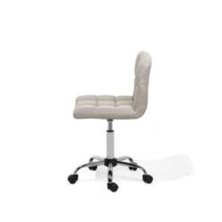 Beliani Bureaustoel MARION - Beige Polyester -VIDAXL Winkel ec098e113f0e44c8b37b56b0b2cddc0e