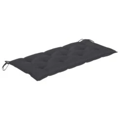 VidaXL - Tuinbank Inklapbaar Met Antraciet Kussen - Bamboe - 118x38x45 Cm -VIDAXL Winkel ec7abcd9de2b44a1a1243745c372f20f