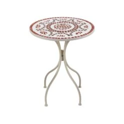 SPELLO - Tuintafel - Wit - Metaal -VIDAXL Winkel ed7c57361c2e44bf95ee3aa3f000ba07