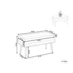 DURHAM - Hocker - Grijs - Fluweel -VIDAXL Winkel ed838231c7bd458e98a83633d1ba651e