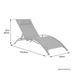 Happy Garden Transat GALAPAGOS - Wit - Aluminium -VIDAXL Winkel edbf31dafe0a4455be33f271a82740db