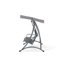 Beliani Schommelbank BOGART - Grijs Polyester -VIDAXL Winkel ede776bafefc4a2180f78beb78708aa6