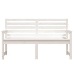 VidaXL - Tuinbank - Wit - Grenenhout - 159.5 X 48 X 91.5 Cm -VIDAXL Winkel ef86c78d8c4b4f26acfa3d56fa60ee26