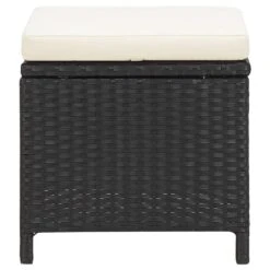 VidaXL - Tuinstoel En Voetenbank - Zwart - Poly Rattan - 4 Stuks 22 VidaXL - Tuinstoel En Voetenbank - Zwart - Poly Rattan - 4 Stuks -VIDAXL Winkel efeb776bd21a4bb8ae25b1fe701cd097