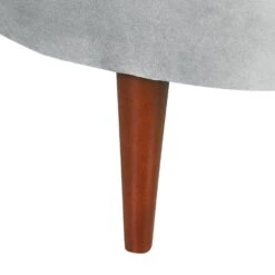 CHAUMONT - Chaise Longue - Lichtgrijs - Rechterzijde - Fluweel -VIDAXL Winkel f04e7ab43d494a82b16f7a8838c4ef89