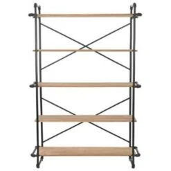 VidaXL Boekenkast 120x42x180 Cm Massief Vurenhout En Staal -VIDAXL Winkel f07064b54fda4009a6e7493112622962