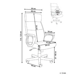 GURU - Bureaustoel - Zwart - Kunstleer -VIDAXL Winkel f0c99271db8148eda1ccd26373325dec