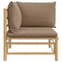 VidaXL - Tuinhoekbank - Taupe - Bamboe - Met Kussens -VIDAXL Winkel f0dd9c70e20743a2828a703ac11a95e4