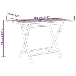 VidaXL - Tuintafel Inklapbaar - Grijs - Massief Teakhout - 120x70x75 Cm 15 VidaXL - Tuintafel Inklapbaar - Grijs - Massief Teakhout - 120x70x75 Cm -VIDAXL Winkel f12cd81099fd4734a888e34bfb680be0