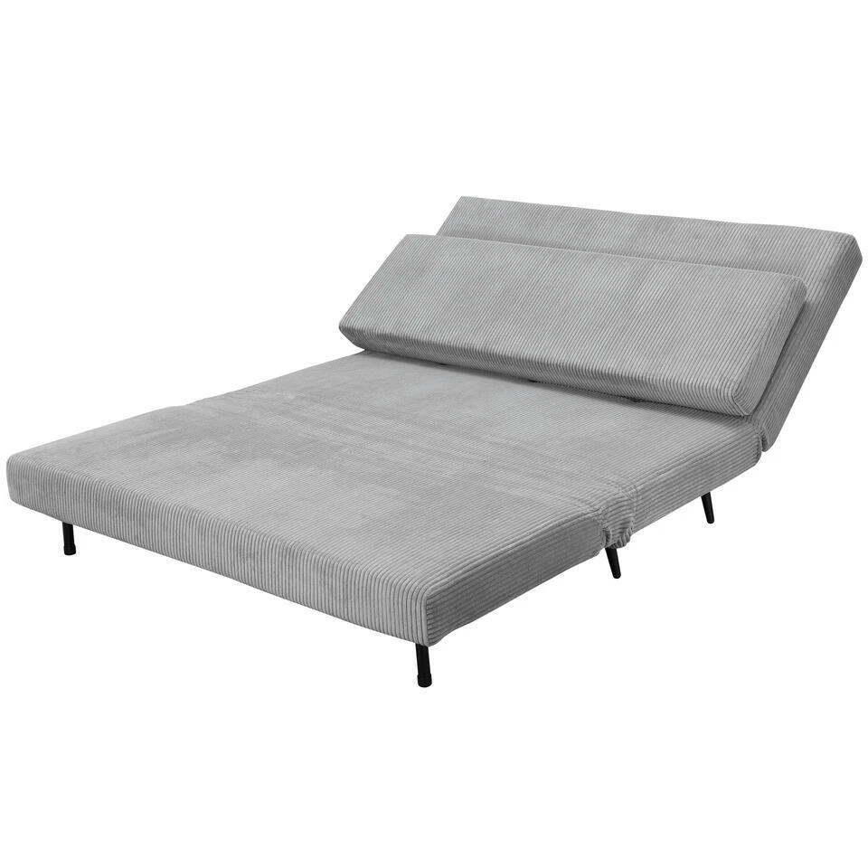 Mallory - Slaapbank 140 Cm In Grijze Stof 9 Mallory - Slaapbank 140 Cm In Grijze Stof - Afbeelding 9