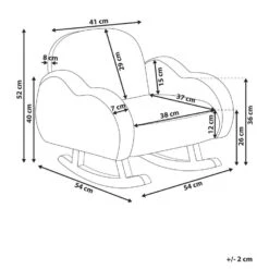 SKARE - Schommelstoel Voor Kinderen - Lichtblauw - Bouclé -VIDAXL Winkel f1cc61223dc94ee3bbb00c07d656098e