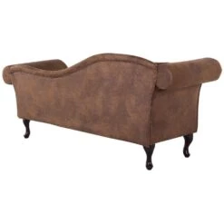 LATTES - Chaise Longue - Bruin - Linkerzijde - Kunstsuède -VIDAXL Winkel f23cc0fe7aac4ecfb2b211f1b7730ddf