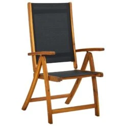 VidaXL - Tuinstoelen Inklapbaar - Bruin - Acacia En Textileen - 6 Stuks -VIDAXL Winkel f30cfe1fab4c48519c0b23a169379b42