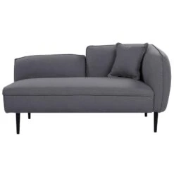 CHEVANNES - Chaise Longue - Donkergrijs - Bouclé -VIDAXL Winkel f343aaa0cced4d9e8769496912e56789
