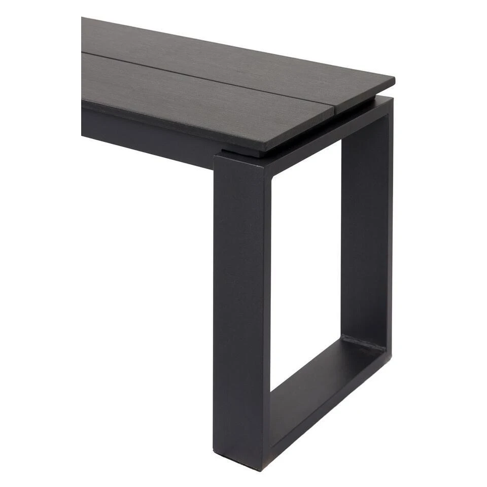 Lisomme Abel Tuinbank Zwart - 180 X 43 Cm 2 Lisomme Abel Tuinbank Zwart - 180 X 43 Cm - Afbeelding 2