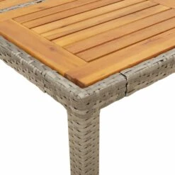 VidaXL - Tuintafel - Grijs - Poly Rattan - 90 X 90 X 75 Cm -VIDAXL Winkel f4cb1a0d80794991acb46c72d433113f
