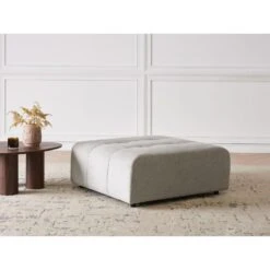 INNVIK - Ottomaan - Lichtgrijs - Polyester -VIDAXL Winkel f5266038b6224f0183dc5895bf11edba