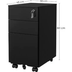 Parya Home Ladeblok Bureau Op Wieltjes 3 Lades -VIDAXL Winkel f5446db2a06d45378a0c2c0c716ee131