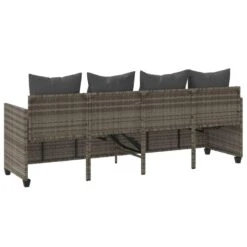 VidaXL - Loungebank - Grijs - Poly Rattan -VIDAXL Winkel f63023a1a903490b9f0273aeff842eb8