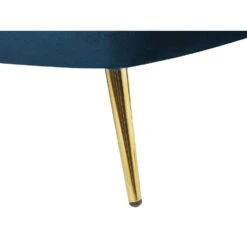 ALLIER - Chaise Longue - Blauw - Linkerzijde - Fluweel -VIDAXL Winkel f630f3cd485f40adb9c6988760df3b72