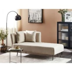 RIOM - Chaise Longue - Beige - Linkszijdig - Stof -VIDAXL Winkel f67c7d6ba756485b9b80c3e2c1404fd3