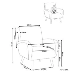 PLASSEN - Fauteuil - Lichtbeige - Stof -VIDAXL Winkel f6988927ae6d4fafbdd64262947488ad