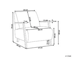 LESJA - Fauteuil - Lichtbeige - Bouclé -VIDAXL Winkel f6b7fb71493f4098a1b4b2595639bacc