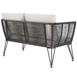 Tectake - Tuin-loungebank Sundo In Rope-design Van Wicker, Antraciet -VIDAXL Winkel f7a2f0f229694adc87952d73be4992fb