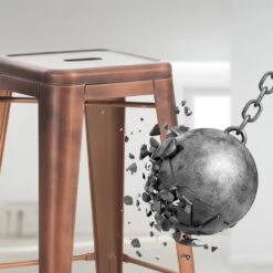 CLP Barkruk Joshua Natura Frame - Metaal - Koper -VIDAXL Winkel f84b6d79e2c44dc1bbb997a07f19cfb8