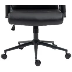 CLP Bureaustoel Kolumbus Mat Zwart Frame - Kunstleer - Zwart/zwart -VIDAXL Winkel f90056da7b324f82a4b6d86b42895596