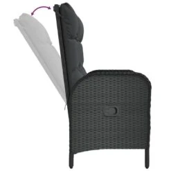 VidaXL - Tuinbank - Zwart - Poly Rattan - 107 Cm - Verstelbaar -VIDAXL Winkel f9241efc2bb844909d5e66e05bb8dbae