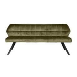 Industriële Eetkamerbank Romy Velvet 180 Cm Groen - 190x190x84 Cm - Stof - Groen -VIDAXL Winkel f92acbcb705d45cf9c15ebb52b8af217