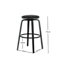 Set Van 2 Barkrukken In Essen En Beige Fluweel -VIDAXL Winkel f97dc14f3ba54f9dbcf5acdfac3da94e