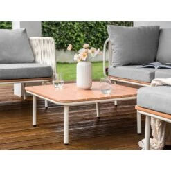 SENISE - Tuinsalontafel - Lichthout - 74 X 74 Cm - Kunsthout 11 SENISE - Tuinsalontafel - Lichthout - 74 X 74 Cm - Kunsthout -VIDAXL Winkel fa287a4f31914fe8b09013d17664cee0