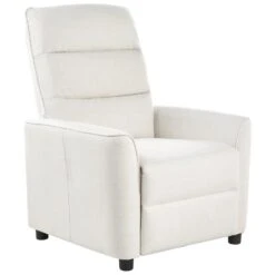 SANDE - Relaxfauteuil - Gebroken Wit - Stof -VIDAXL Winkel fa6cca645c1544de9ef7f1c7a633e163