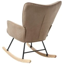 ARSET - Schommelstoel - Taupe - Bouclé -VIDAXL Winkel fa7b08208c9f4d1da0f36b0b98c882a6