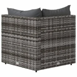 VidaXL - Tuinhoekbanken - Grijs - Poly Rattan - 2 Stuks - Met Kussens -VIDAXL Winkel fac2e892fe2f4a9abfdf74150502b930