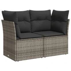 VidaXL Loungeset Voor 4 Met Kussens En Verstelbaar Salontafel - Gris - 5 Stuks -VIDAXL Winkel fb0440bc253340d395c54356da464ebe