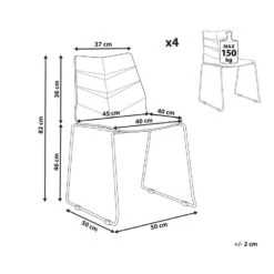 HARTLEY - Eetkamerstoel Set Van 4 - Donkergrijs - Plastic -VIDAXL Winkel fb5e8856c1ab42bb9cbf5e6b577d1a1a