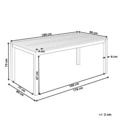 OMBRIANO - Tuintafel - Lichtbruin - 180 X 90 Cm - Acaciahout -VIDAXL Winkel fc528bd578e947d4b6da76475de85006