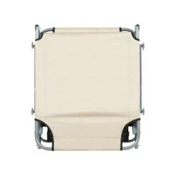 FOLIGNO - Strandstoel - Crème - Polyester -VIDAXL Winkel fccb47fe611346729be20ebefef13c0e